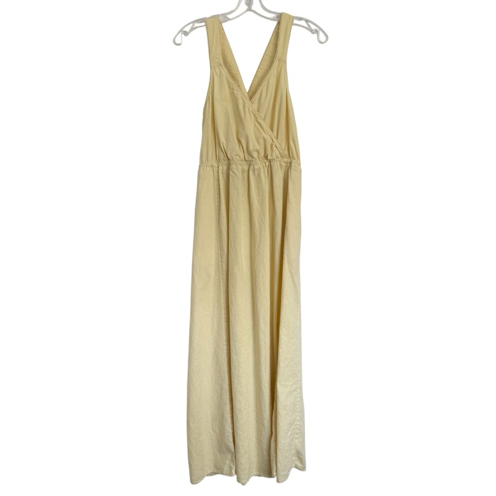 Butter Yellow Universal Thread Linen Blend Maxi Dress Medium‎ - Picture 2 of 10
